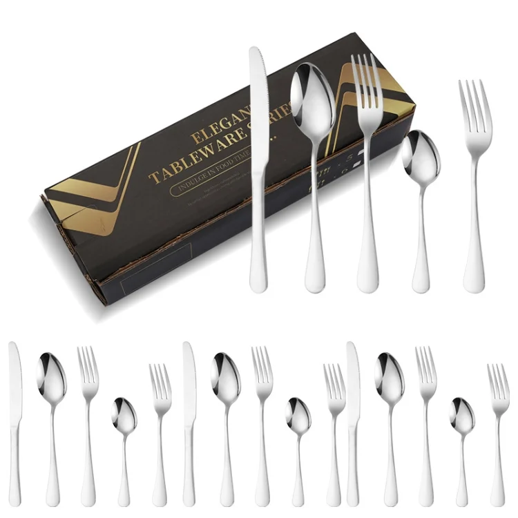 TBD0603852801.webp 20pcs/set Carton Boxed Gold-Plated Stainless Steel Knife and Fork Set Western Cutlery - Image 1