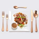 16pcs/set Carton Boxed Gold-Plated Stainless Steel Knife and Fork Set Western Cutlery - Image 8