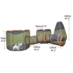 6-in-1 Cat Tent with Tunnel Portable Playpen Play Tents for Indoor and Outdoor - Image 3