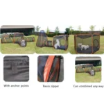 6-in-1 Cat Tent with Tunnel Portable Playpen Play Tents for Indoor and Outdoor - Image 5