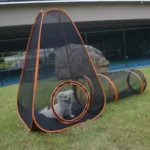 6-in-1 Cat Tent with Tunnel Portable Playpen Play Tents for Indoor and Outdoor - Image 8