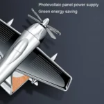 Solar Car Airplane Ornament Solid Aroma Diffuser Car Rotating Decoration Items - Image 5