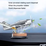 Solar Car Airplane Ornament Solid Aroma Diffuser Car Rotating Decoration Items - Image 8