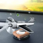Solar Car Airplane Ornament Solid Aroma Diffuser Car Rotating Decoration Items - Image 9