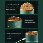 Silent USB Plug-In Silver Ion Purifying Humidifier Household Night Light Atomizer - Image 9