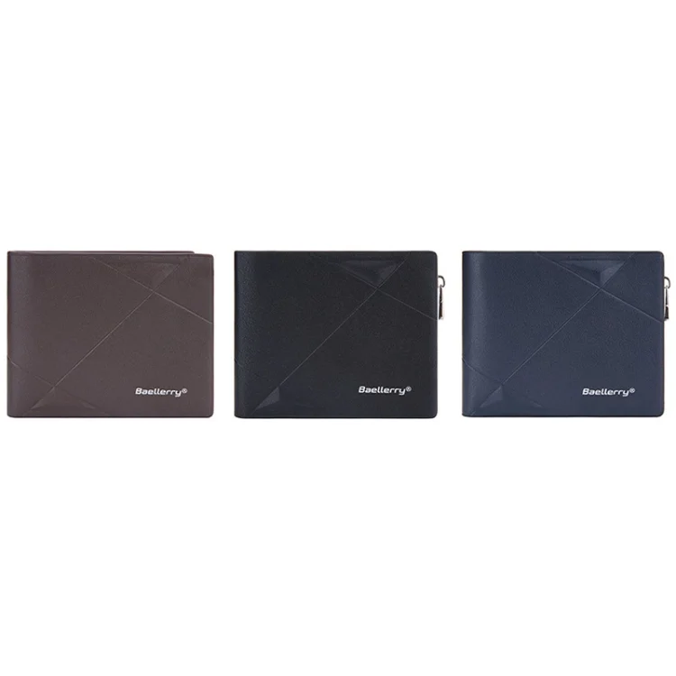 TBD06038595_B1.webp Baellerry Men Short Multi-Card Wallet Large Capacity Leather Zip Coin Purse - Image 2