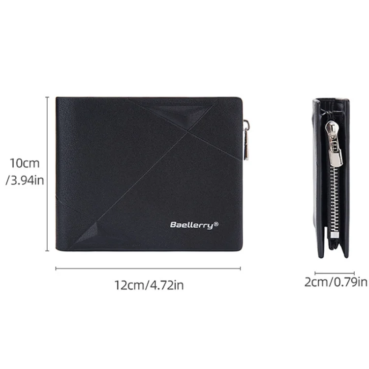 TBD06038595_B3.webp Baellerry Men Short Multi-Card Wallet Large Capacity Leather Zip Coin Purse - Image 4