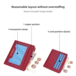 Baellerry Light and Thin Card Bag ID Card Holder Multifunctional Coin Purse - Image 4