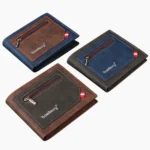 Baellerry Synthetic Leather Men Short Wallet Large Capacity Multi-Card Slot Zipper Wallet - Image 2