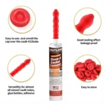 Glass Glue Nozzle Sealing Cap Leak-proof Sleeve Glass Glue Nozzle Protective Sleeve - Image 5