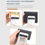 Baellerry RFID Anti-theft Plaid Leather Wallet Metal Aluminum Box Automatic Eject Type Card Holder - Image 6
