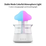 CH06 300ml Rain Humidifier Mushroom Cloud Colorful Night Lamp Aromatherapy Machine - Image 3