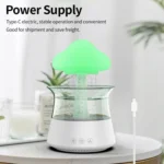 CH06 300ml Rain Humidifier Mushroom Cloud Colorful Night Lamp Aromatherapy Machine - Image 5