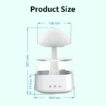 CH08 450ml Rain Humidifier Mushroom Cloud Colorful Night Lamp Aromatherapy Machine - Image 2