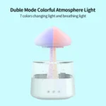 CH08 450ml Rain Humidifier Mushroom Cloud Colorful Night Lamp Aromatherapy Machine - Image 3