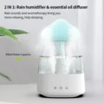 CH08 450ml Rain Humidifier Mushroom Cloud Colorful Night Lamp Aromatherapy Machine - Image 4