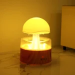 500ml Rain Humidifier Mushroom Cloud Colorful Night Lamp Aromatherapy Machine With Remote Control - Image 10