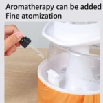 500ml Rain Humidifier Mushroom Cloud Colorful Night Lamp Aromatherapy Machine With Remote Control - Image 4
