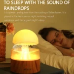 500ml Rain Humidifier Mushroom Cloud Colorful Night Lamp Aromatherapy Machine With Remote Control - Image 7