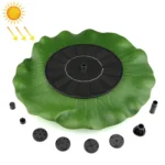 Lotus Leaf Solar Fountain Outdoor Garden Floating Landscaping