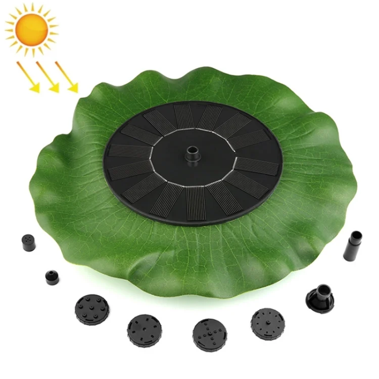 TBD0603877301.webp Lotus Leaf Solar Fountain Outdoor Garden Floating Landscaping - Image 1