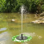 Lotus Leaf Solar Fountain Outdoor Garden Floating Landscaping - Image 2