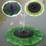 Lotus Leaf Solar Fountain Outdoor Garden Floating Landscaping - Image 4