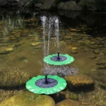Lotus Leaf Solar Fountain Outdoor Garden Floating Landscaping - Image 5