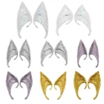 1pair Latex Elf Ears With Glitter Halloween Party Pixie Ears Cosplay Props - Image 3