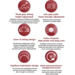 E5 Plus 26 Points Intelligent Eye Massager Adjustable Airbag Hot Compress Eye Protection Device - Image 4