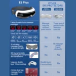E5 Plus 26 Points Intelligent Eye Massager Adjustable Airbag Hot Compress Eye Protection Device - Image 7