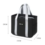 Portable Insulation Bag Waterproof Small Meal Bag Aluminum Foil Thickened Lunch Bag - Image 3