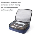 2pcs Small Waterproof Portable Lunch Bag Outdoor Picnic Lunch Box Insulation Bag - Image 4