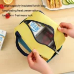 Match Color Cationic Lunch Box Handbag Aluminum Foil Thickened Waterproof Lunch Bag - Image 5