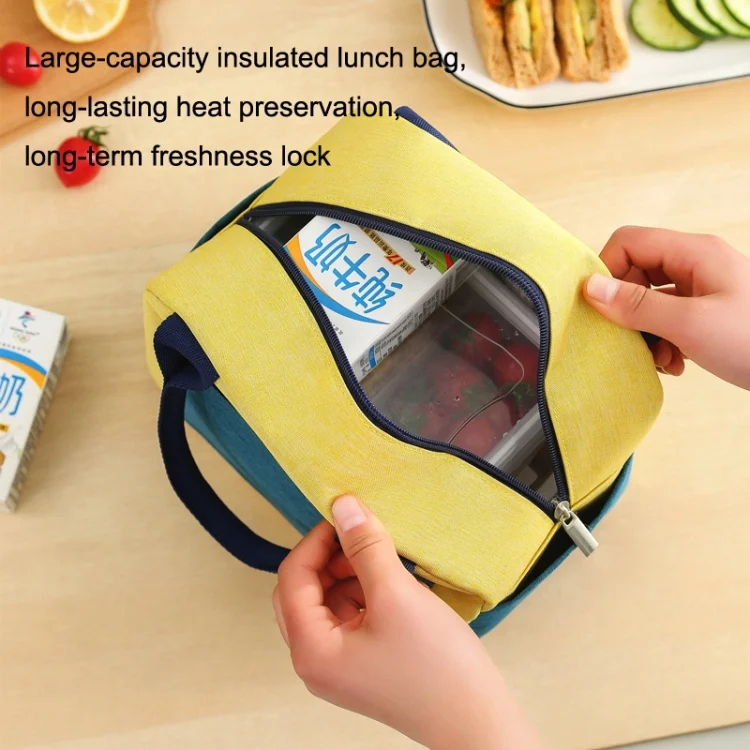 TBD06038855_B4.webp Match Color Cationic Lunch Box Handbag Aluminum Foil Thickened Waterproof Lunch Bag - Image 5
