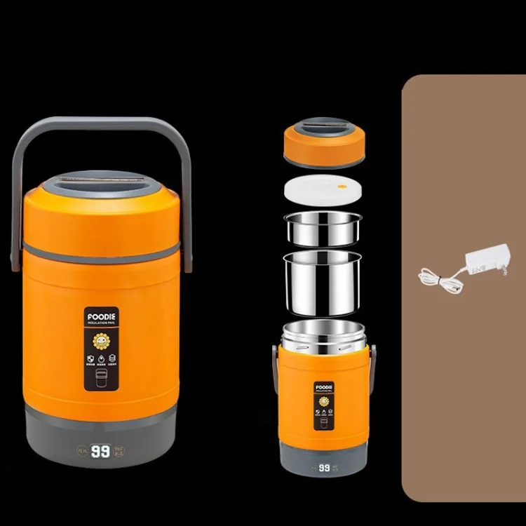 TBD0603888003.webp 2.0L 304 Food Grade Insulated Lunch Box Electric Thermostat Lunch Bucket, CN Plug - Image 1