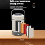 2.0L 304 Food Grade Insulated Lunch Box Electric Thermostat Lunch Bucket, CN Plug - Image 8