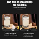 2.0L 304 Food Grade Insulated Lunch Box Electric Thermostat Lunch Bucket, CN Plug - Image 9