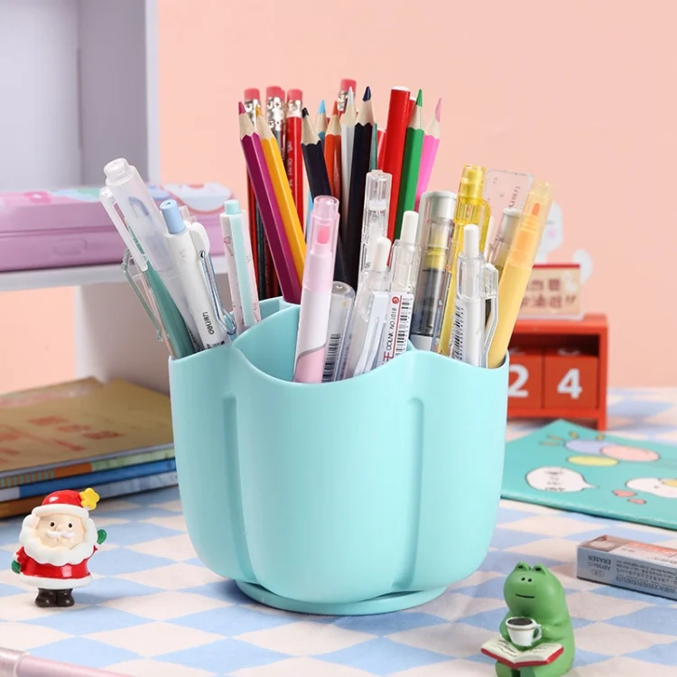 Office Desk Simple Large Capacity Pen Holder Cosmetics Storage Box