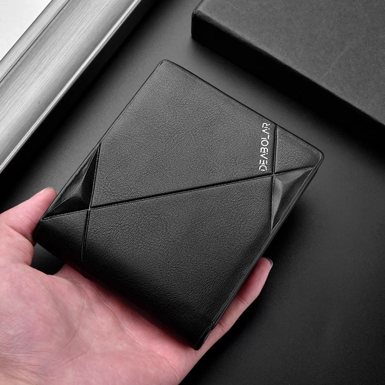 TBD06038899_B6.webp DEABOLAR Men Short PU Leather Tri-fold Horizontal Wallet Large-capacity Multi-card Wallet - Image 7