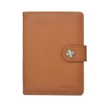 Dibaoleiou Buckle PU Leather ID Card Storage Bag Multifunctional Passport Case