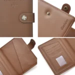 Dibaoleiou Buckle PU Leather ID Card Storage Bag Multifunctional Passport Case - Image 5
