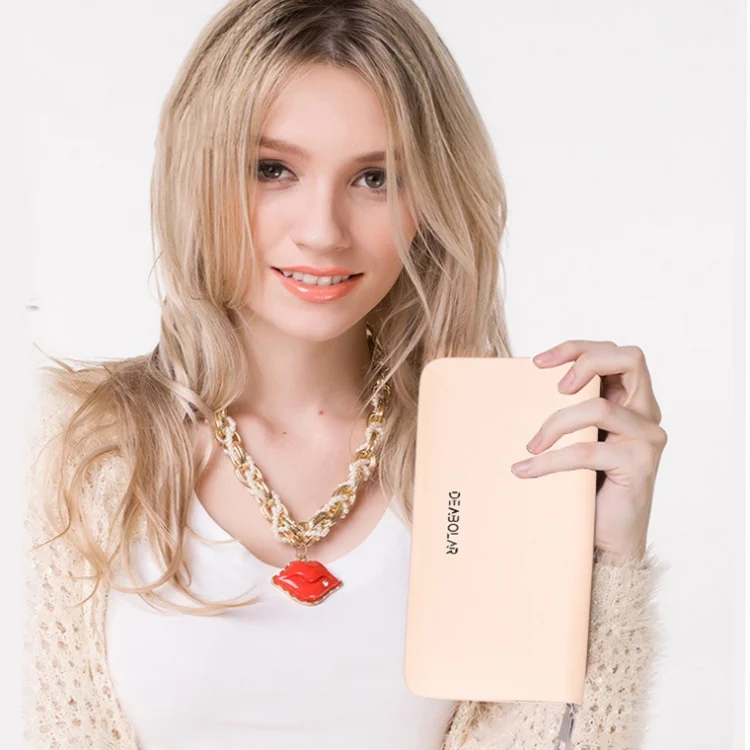 TBD06038911_B7.webp DEABOLAR Long Saffiano Leather Wallet Large Capacity Multi-compartment Zip Clutch - Image 8
