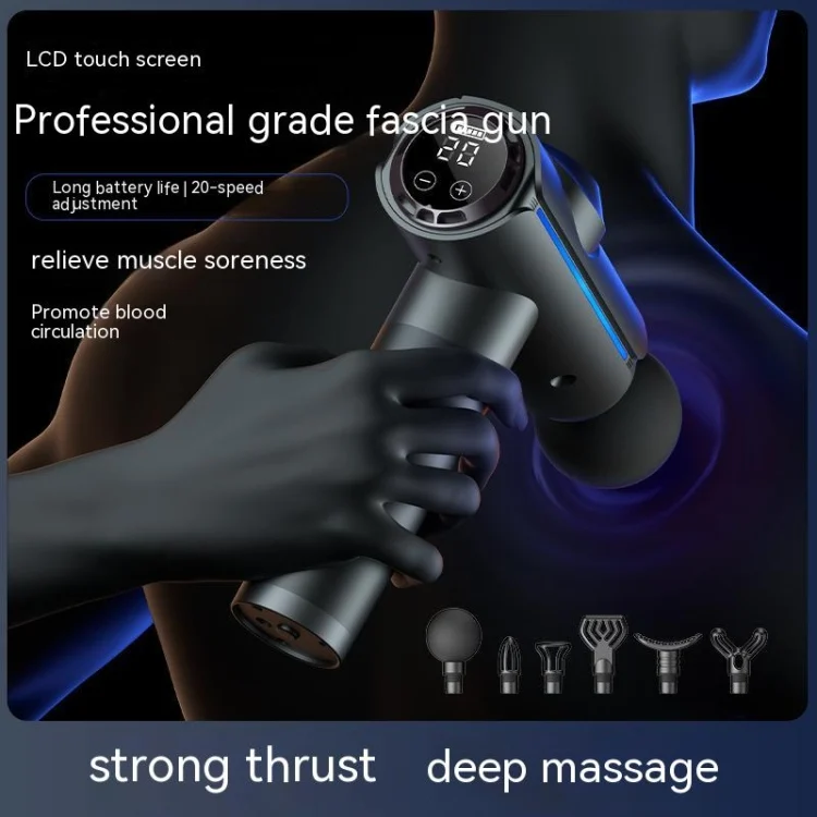 TBD06038935_B2.webp 20-speed Touch Control Fascia Massager with 6 Massage Heads,CN Plug - Image 3