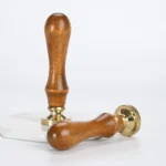 Christmas Series Fire Lacquer Seal Wood Grain Handle+Brass Seal Head - Image 4