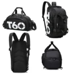 Wet and Dry Separation Fitness Backpack Swimming Taekwondo Waterproof Travel Bag - Image 3