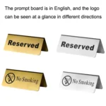 Stainless Steel Hotel Table Countertop Card - Image 2