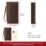 HUMERPAUL RFID Large Capacity Leather Wallet Long Men Pump Mobile Phone - Image 4