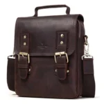 HUMERPAUL Leather Crossbody Bag Men Leather Backpack Shoulder Bag - Image 2