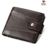 HUMERPAUL RFID Anti-magnetic Cox Purse Multi-card Card Bag Short Men Wallet